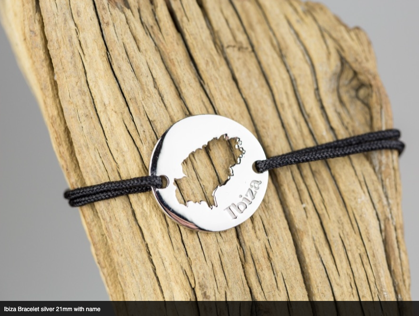 Ibiza Bracelet, Big silver plated, Ø 21mm