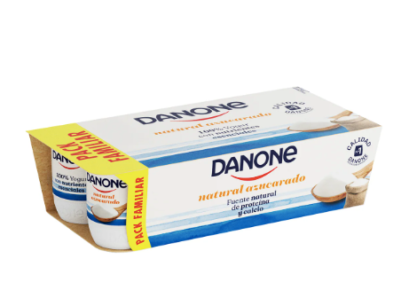 Yoghurt natural, Danone, 120 ml, 8 pack