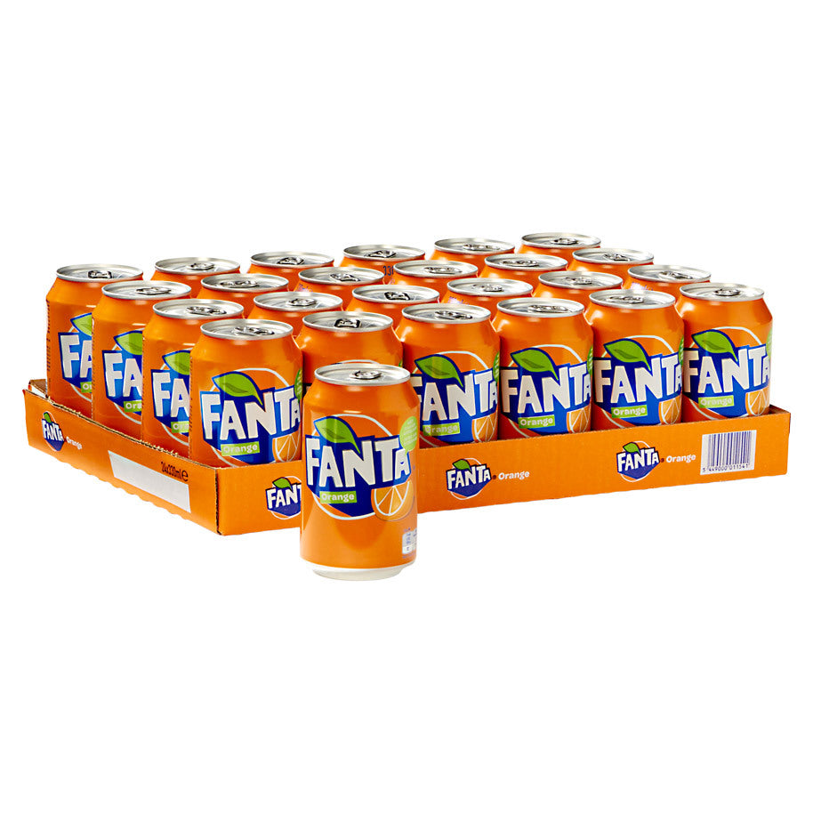 Fanta Orange, can 0,33 L, 24 pack