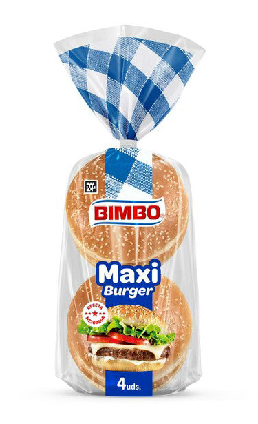 Maxi hamburgerbuns, Bimbo, 4 pack
