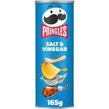 Pringles salt & vinegar, 165 gr
