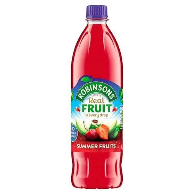 Robinsons red summer fruit sirup, bottle, 1 L
