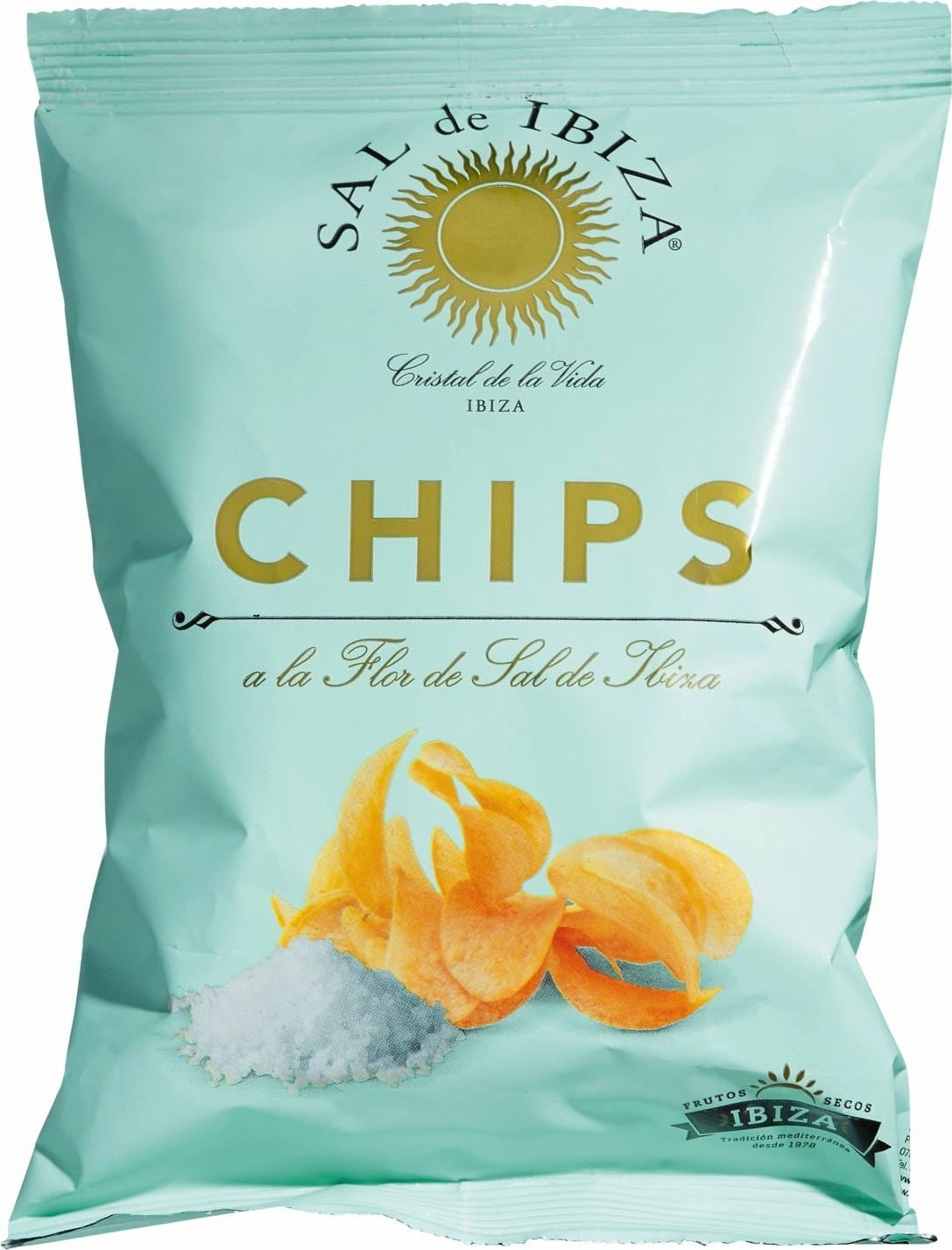 Sal de Ibiza, salted crisps, Fleur de Sel, 125 gr