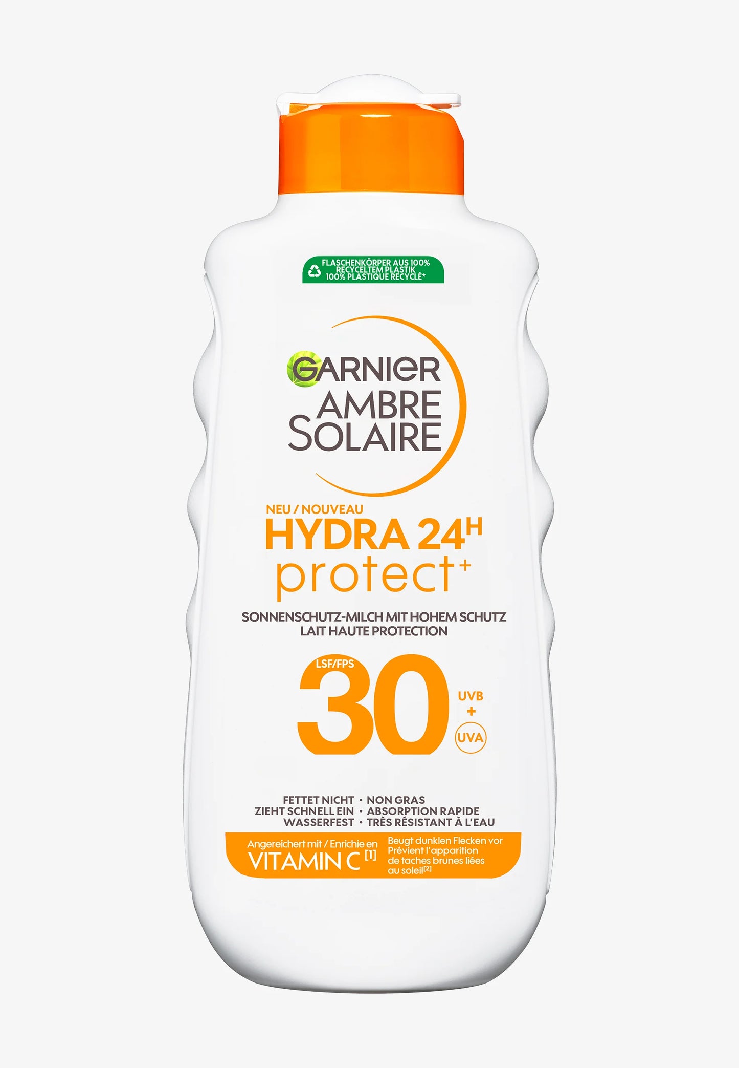 Sun cream SPF30, Garnier Ambre Solaire, bottle, 175 ml