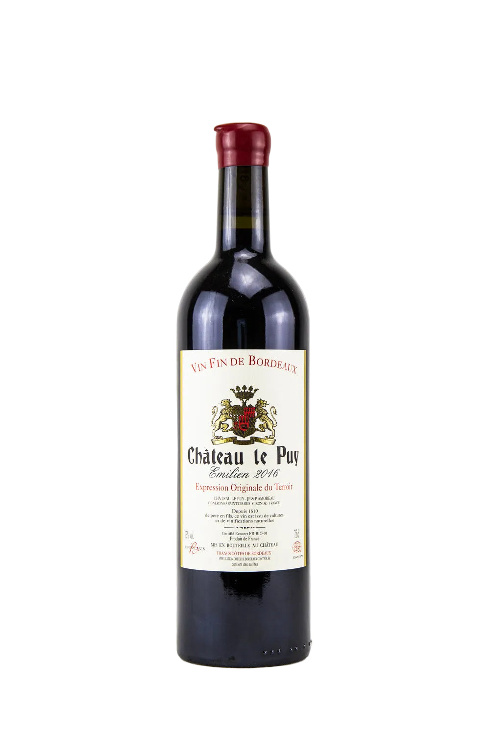 Chateau Le Puy, Cuvée Emilién, 0,75 L, Bordeaux, France
