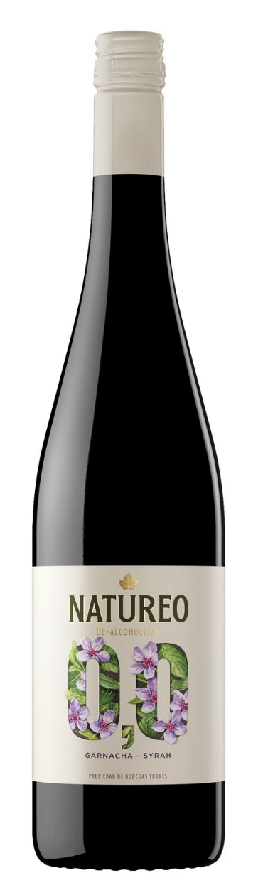 0% alcohol, Torres Natureo tinto, 0,75 L, Penedes, Spain
