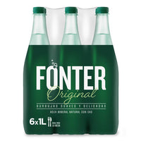 Fonter, sparkling water, 1 L, 6 bottles