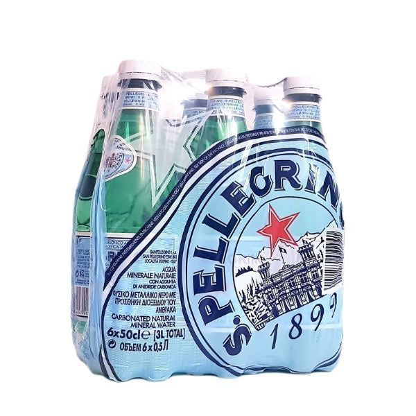 San Pellegrino, sparkling water, 0,5 L, 6 bottles