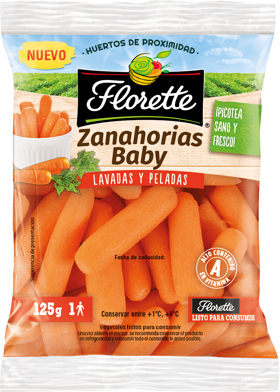 Baby carrots, 125 gr, snack package