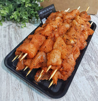 Chicken kebabs, 4 sticks, +- 700 gr., butcher