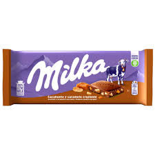 Chocolate bar with nuts, Milka, 125 gr