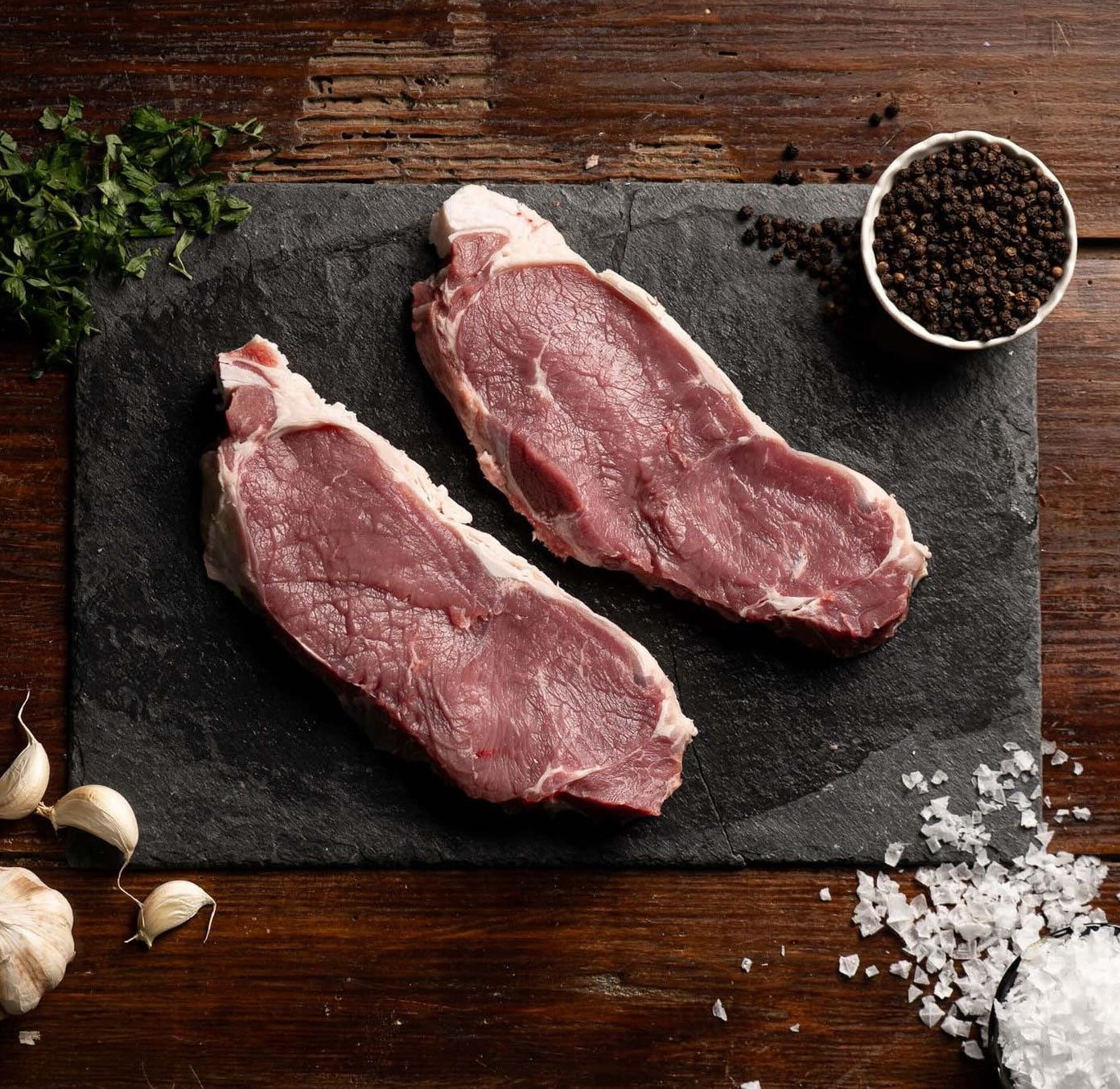 Sirloin steak (entrecote), 2 pieces, butcher, 500 gr