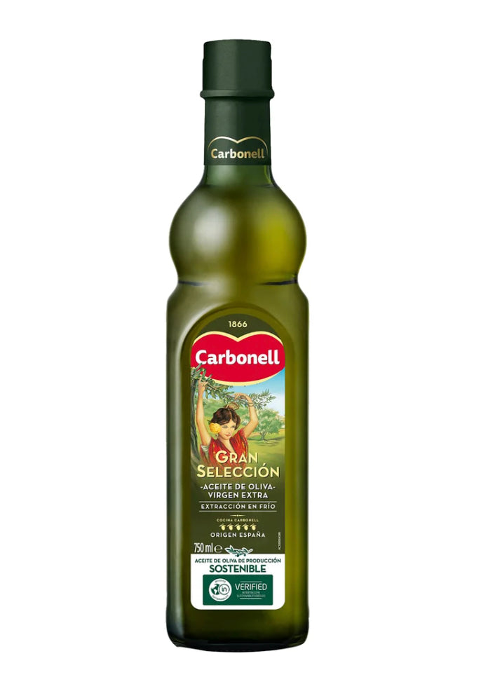 Olive oil extra virgin, Carbonell, glass bottle 0,75 L