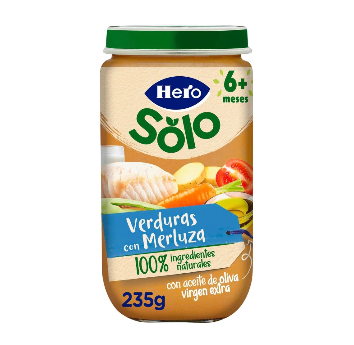 Fish & vegetables, 6+ m, Hero, jar, 235 gr