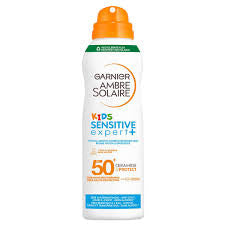 Kids sun cream spray SPF50+, Garnier Ambre Solaire, 270 ml
