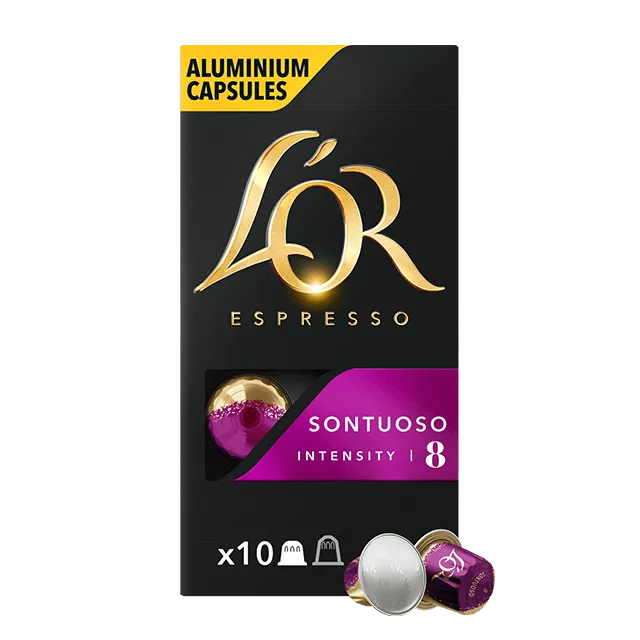 L'Or Espresso coffee, No 8, pods, 10 p