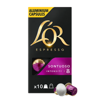 L'Or Espresso coffee, No 8, pods, 10 p