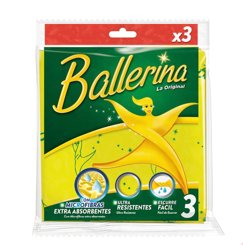 Multi purpose cleaning cloth, Bayeta, 3 pack