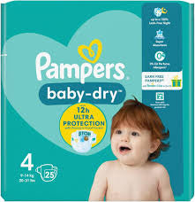 Dodot / Pampers, Diapers, size 4, 9-14 kg, 25 p