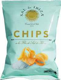 Sal de Ibiza, salted crisps, Fleur de Sel, 125 gr