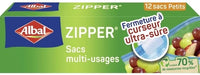Sandwich bags, with zip lock, 27X28 cm, 15 p
