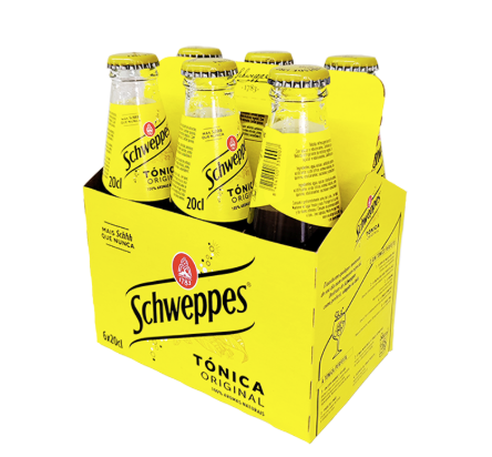 Tonic Schweppes, bottles, 0,2 L, 6 pack