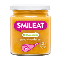 Smileat, organic, vegetables & turkey,  6+m, jar, 230 gr