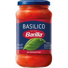 Tomato basil pasta sauce, Barilla, jar, 400 gr
