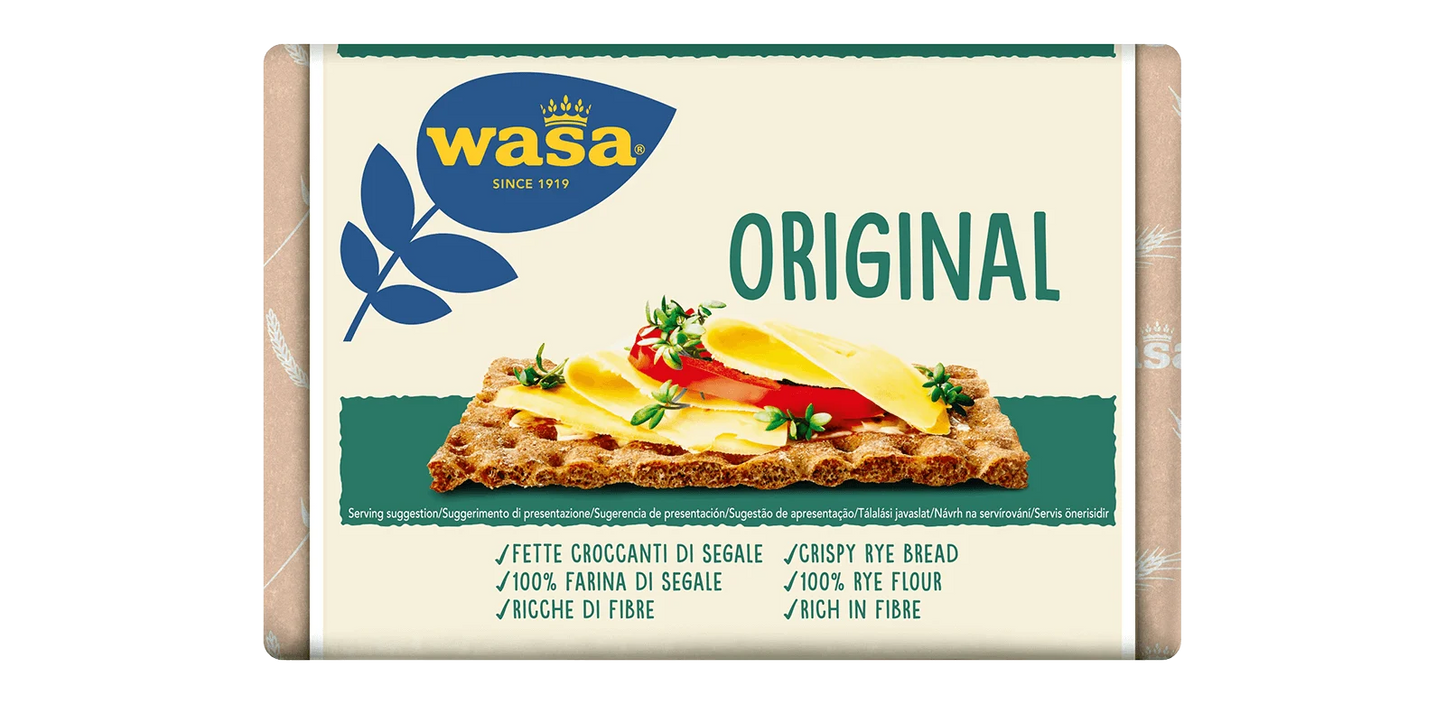 Wasa crackers original, 205 gr, wholegrain rye flour